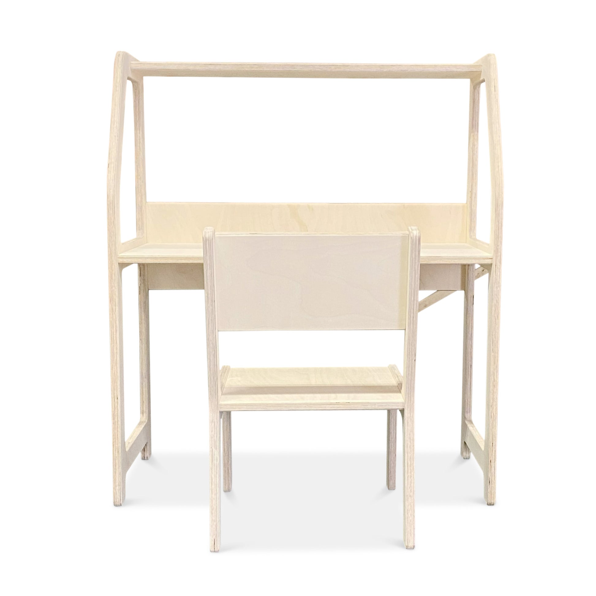 Moodie montessori houten bureau kinderkamer 2-7 jaar | Met stoel - blank - toddie.nl ®