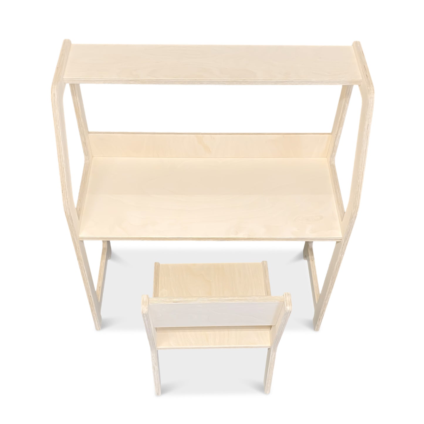 Moodie montessori houten bureau kinderkamer 2-7 jaar | Met stoel - blank - toddie.nl ®