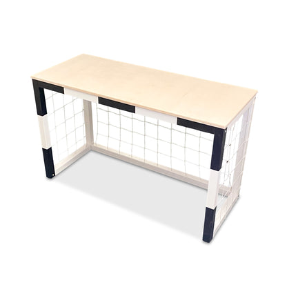 Houten bureau | Voetbal doel bureau met net - toddie.nl