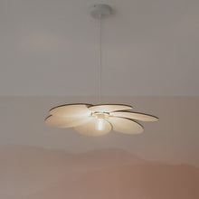Houten hanglamp kinderkamer | Bloem - blank - toddie.nl ®