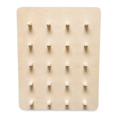 Houten wandbord kinderkamer | legobord - blank - toddie.nl ®