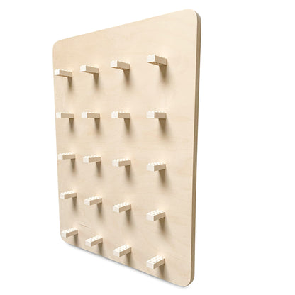 Houten wandbord kinderkamer | legobord - blank - toddie.nl ®