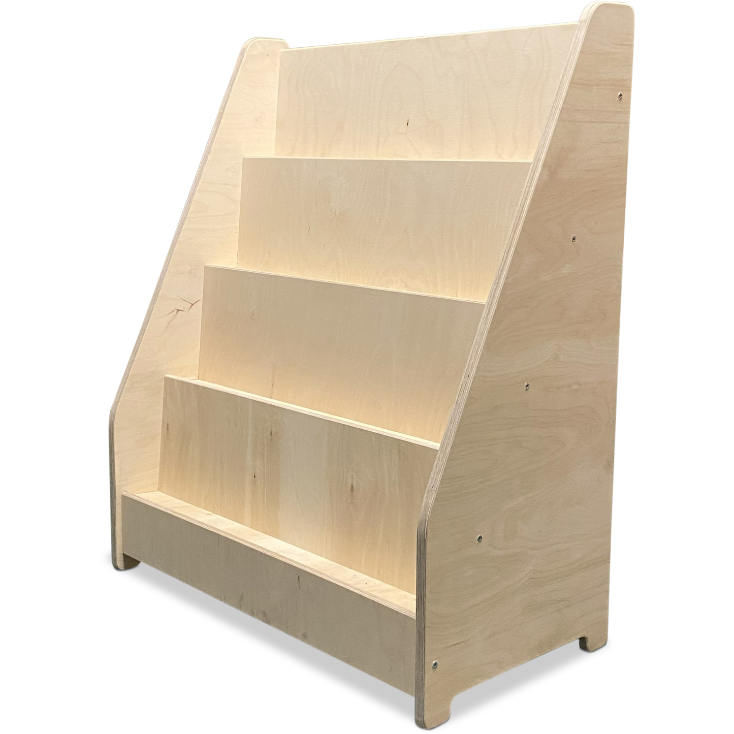 Moodie montessori boekenkast kinderkamer | 4 treden - blank - toddie.nl ®