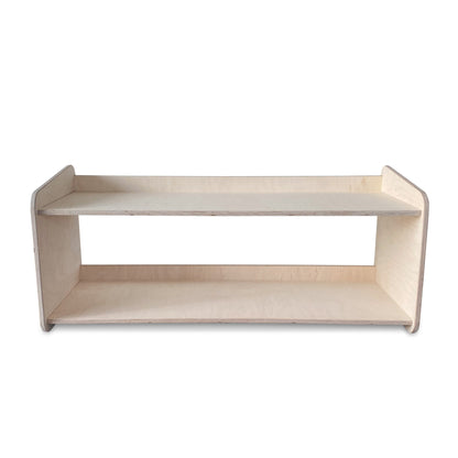 Jollie montessori speelgoedkast | Boekenkast 2 planken - blank - toddie.nl ®