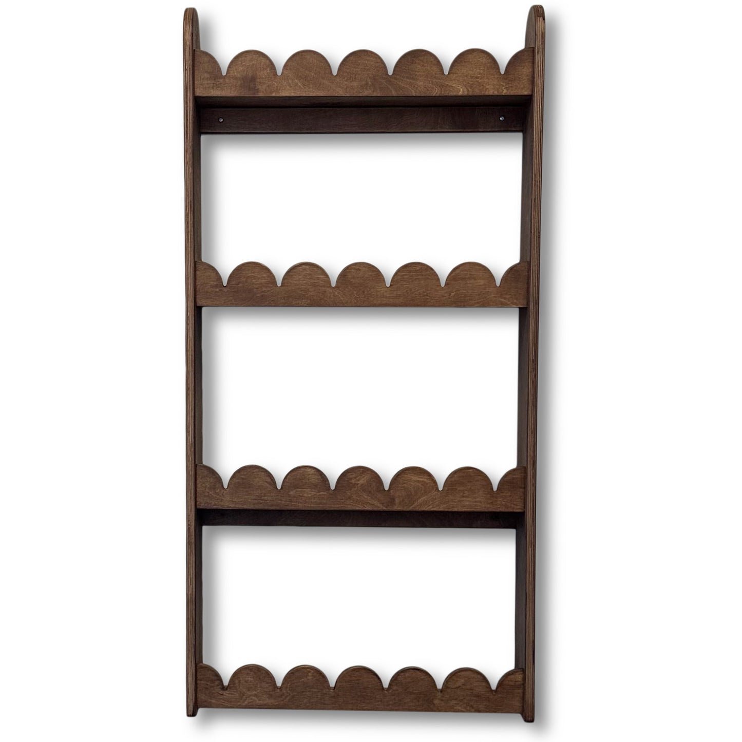 Bubble Montessori boekenrek kinderkamer | 4 planken - Wengé gebeitst - toddie.nl ®
