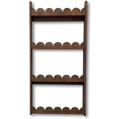 Bubble Montessori boekenrek kinderkamer | 4 planken - Wengé gebeitst - toddie.nl ®