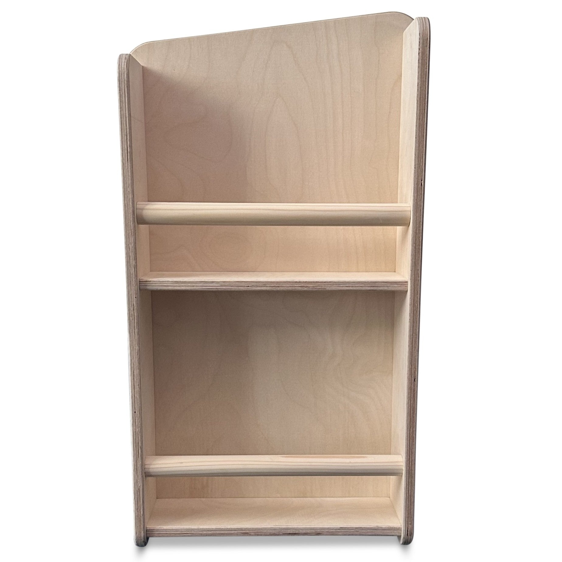 Jollie montessori open speelgoedkast met zijkant boekenrek | Boekenkast 2 planken - blank - toddie.nl ®