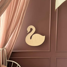 Houten wandlamp kinderkamer | Zwaan - blank - toddie.nl ®