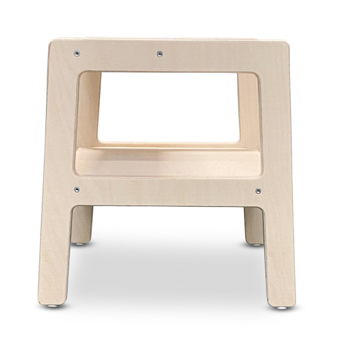 Montessori subtiele leertoren | Houten opstapje, krukje - blank - toddie.nl ®
