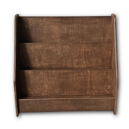 Moodie montessori boekenkast kinderkamer | 3 treden - wengé (walnut) - toddie.nl ®
