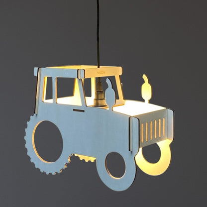 Houten hanglamp kinderkamer | Trekker - blank - toddie.nl ®
