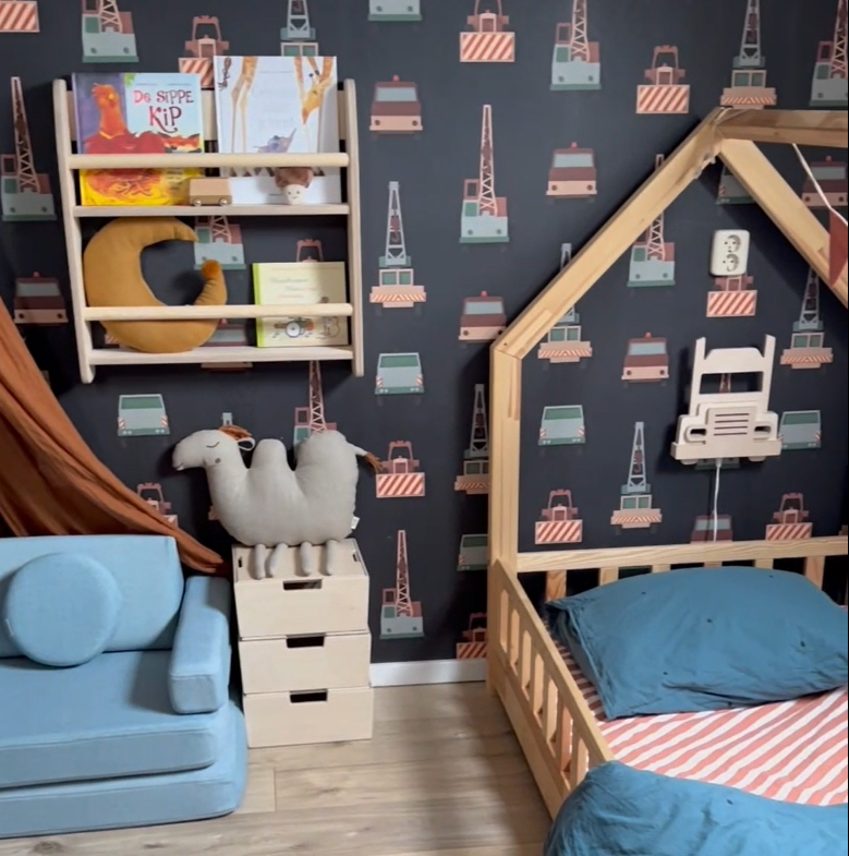 Montessori opbergkisten kinderkamer | Stapelbare houten kisten als opstapje - blank - toddie.nl ®