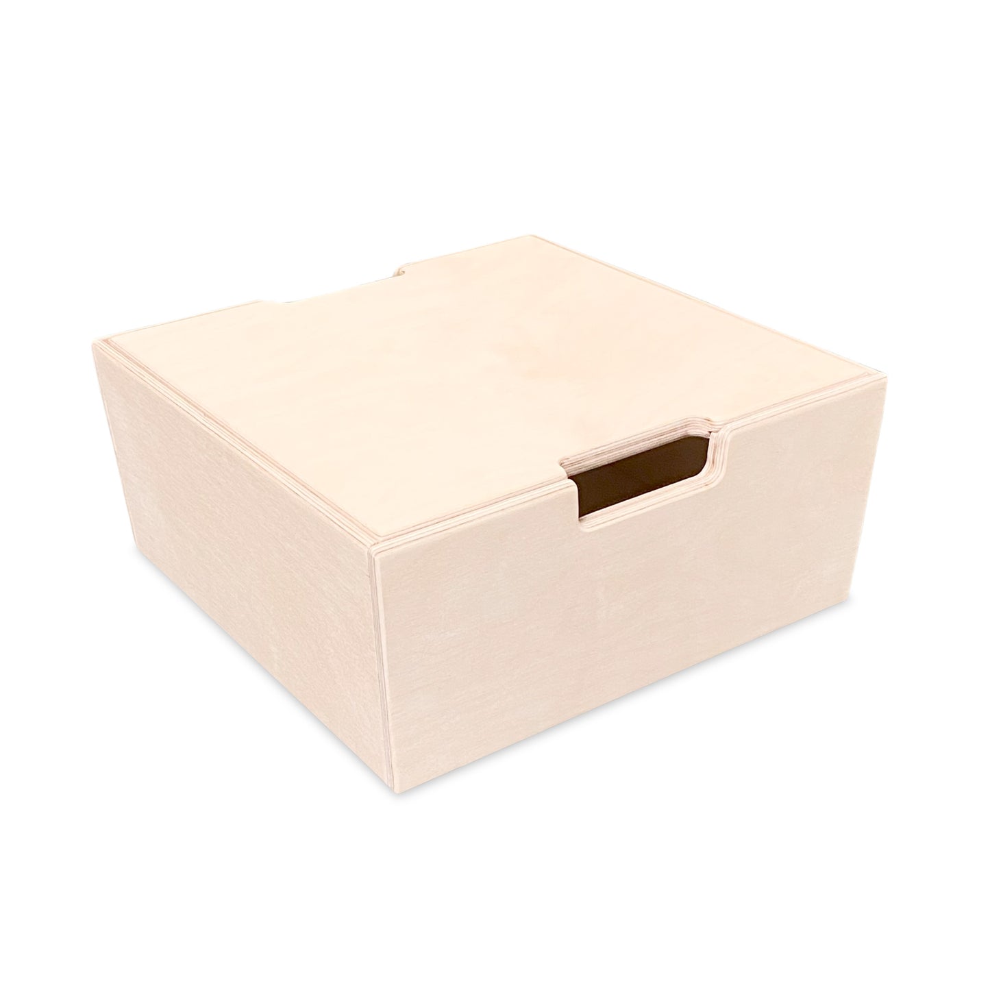 Montessori opbergkisten kinderkamer | Stapelbare houten kisten als opstapje - blank - toddie.nl ®