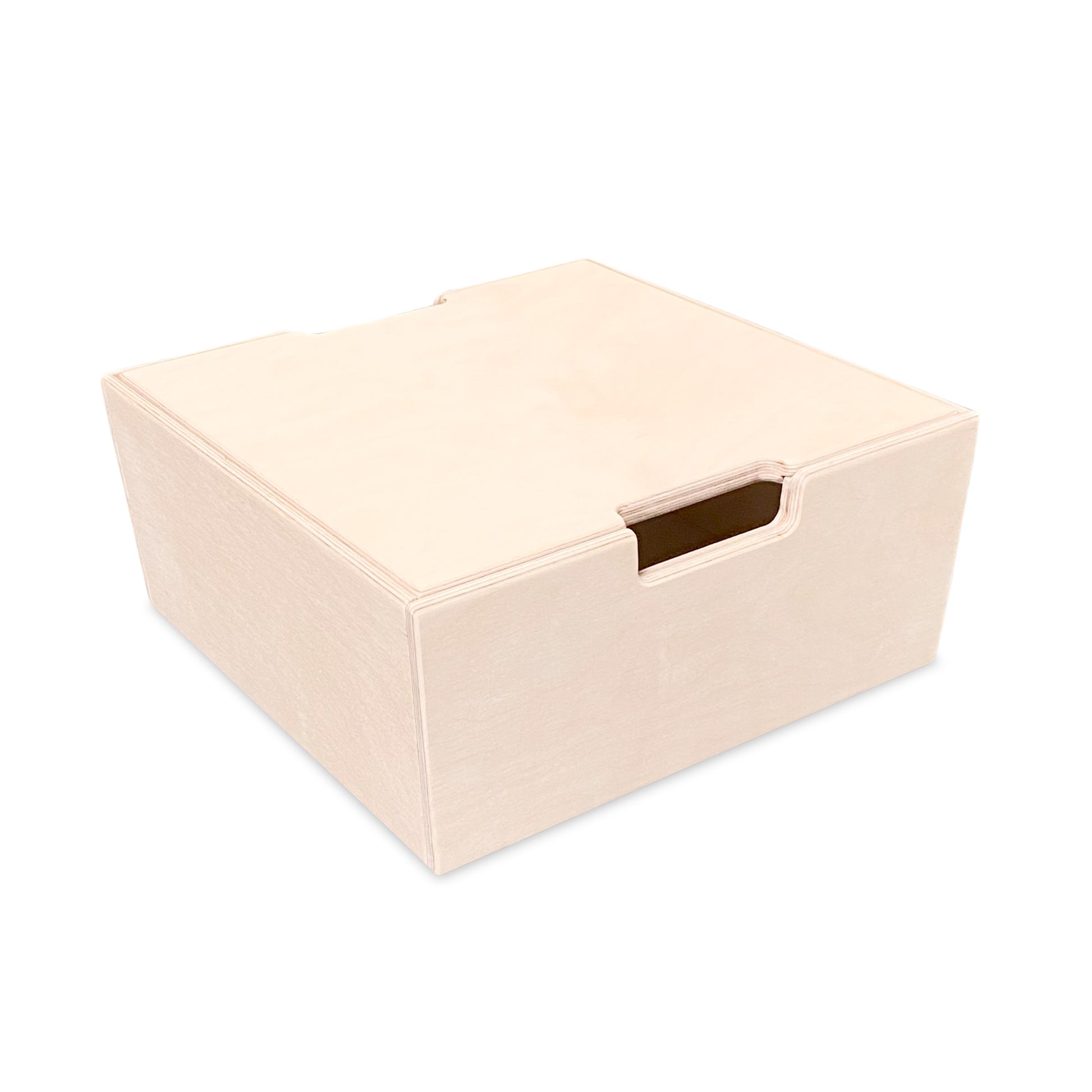 Montessori opbergkisten kinderkamer | Stapelbare houten kisten als opstapje - blank - toddie.nl ®