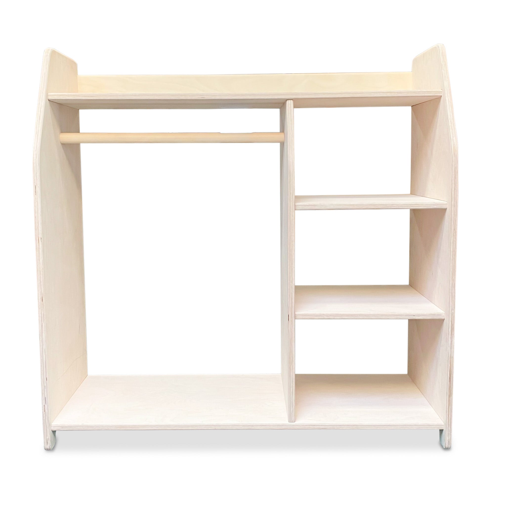 Montessori Kleiderschrank Kinderzimmer | Kindergarderobe - natur Kleiderschrank toddie.de   