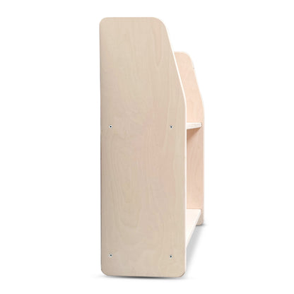 Montessori boeken wandkast kinderkamer | 2 planken - blank - toddie.nl
