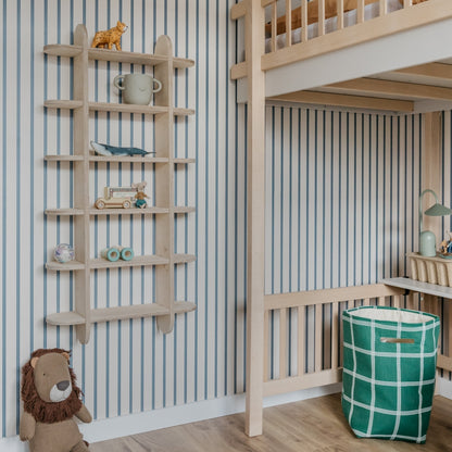 Round montessori boeken wandkast kinderkamer | Vakkenkast 6 planken - blank - toddie.nl ®