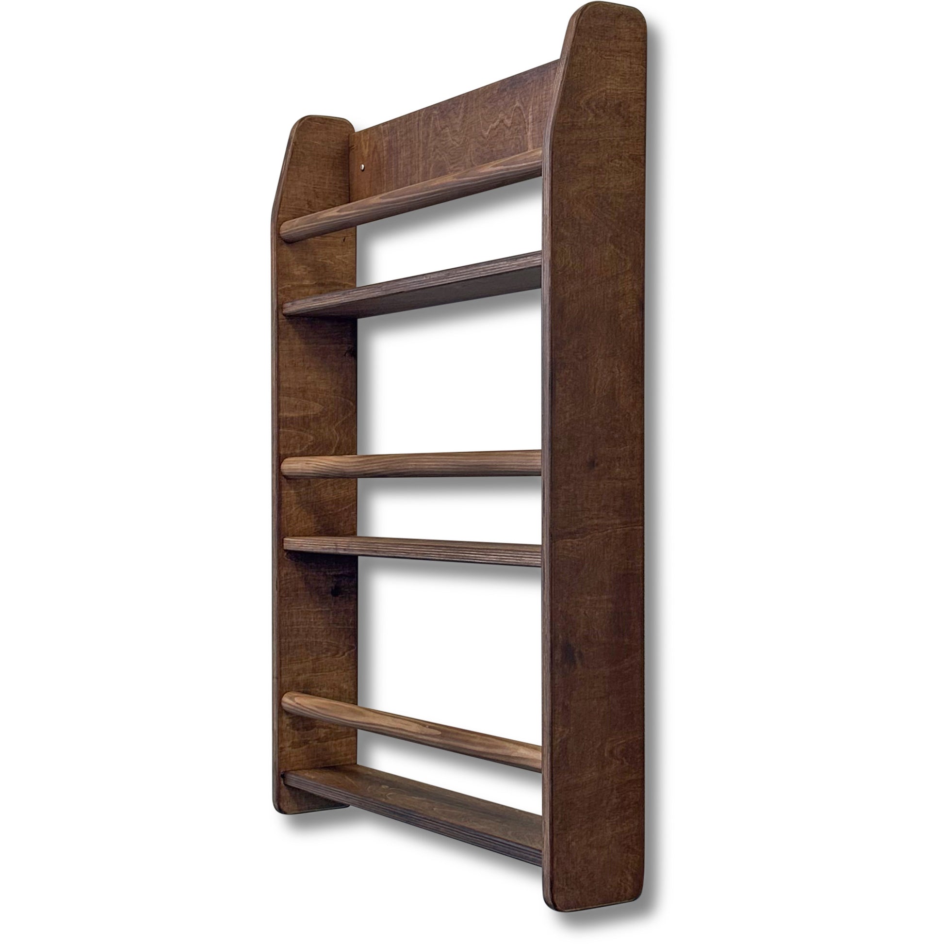 Shelfie montessori boekenrek kinderkamer | 3 planken - Wengé gebeitst - toddie.nl ®