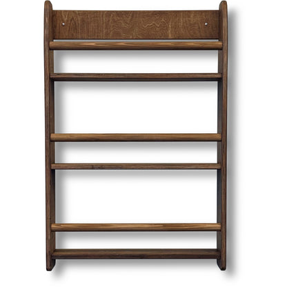 Shelfie montessori boekenrek kinderkamer | 3 planken - Wengé gebeitst - toddie.nl ®