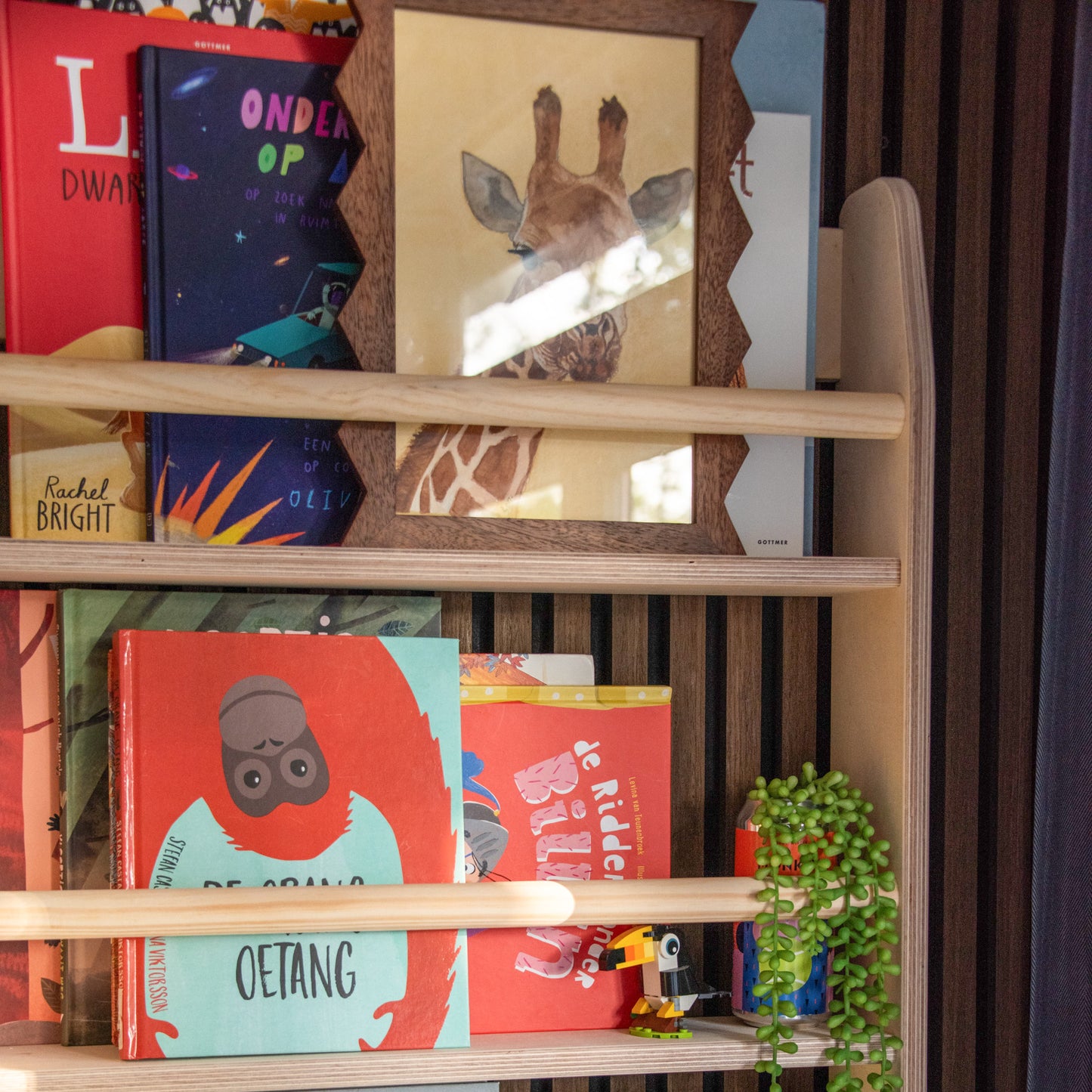 Shelfie montessori boekenrek kinderkamer | 4 planken - blank - toddie.nl ®