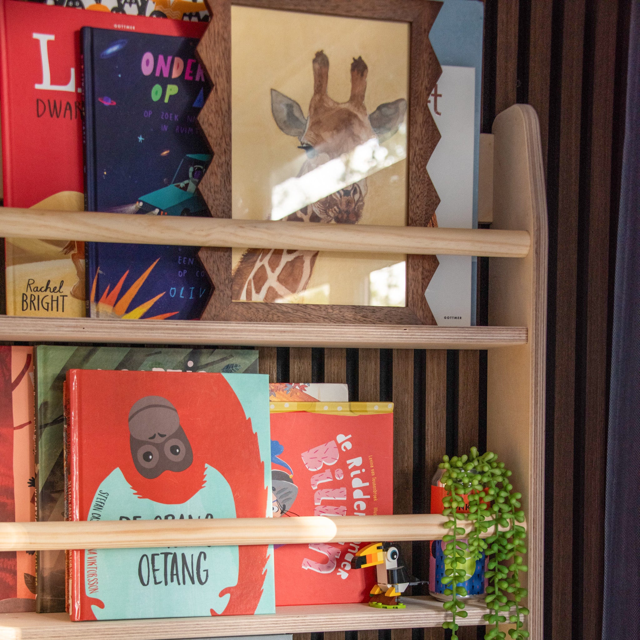 Shelfie montessori boekenrek kinderkamer | 4 planken - blank - toddie.nl ®