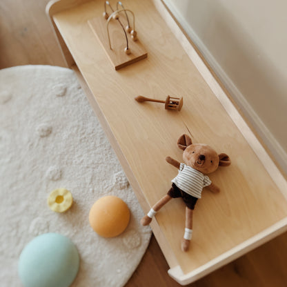 Jollie montessori speelgoedkast | Boekenkast 2 planken - blank - toddie.nl ®