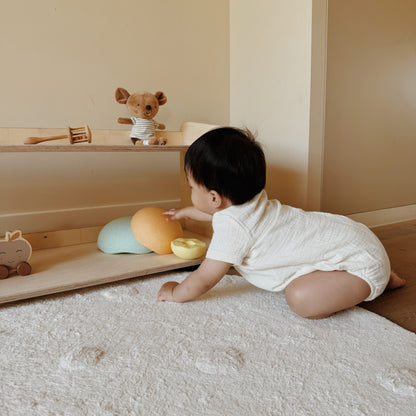 Jollie montessori speelgoedkast | Boekenkast 2 planken - blank - toddie.nl ®