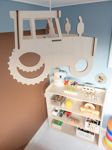 Houten hanglamp kinderkamer | Trekker - blank - toddie.nl ®