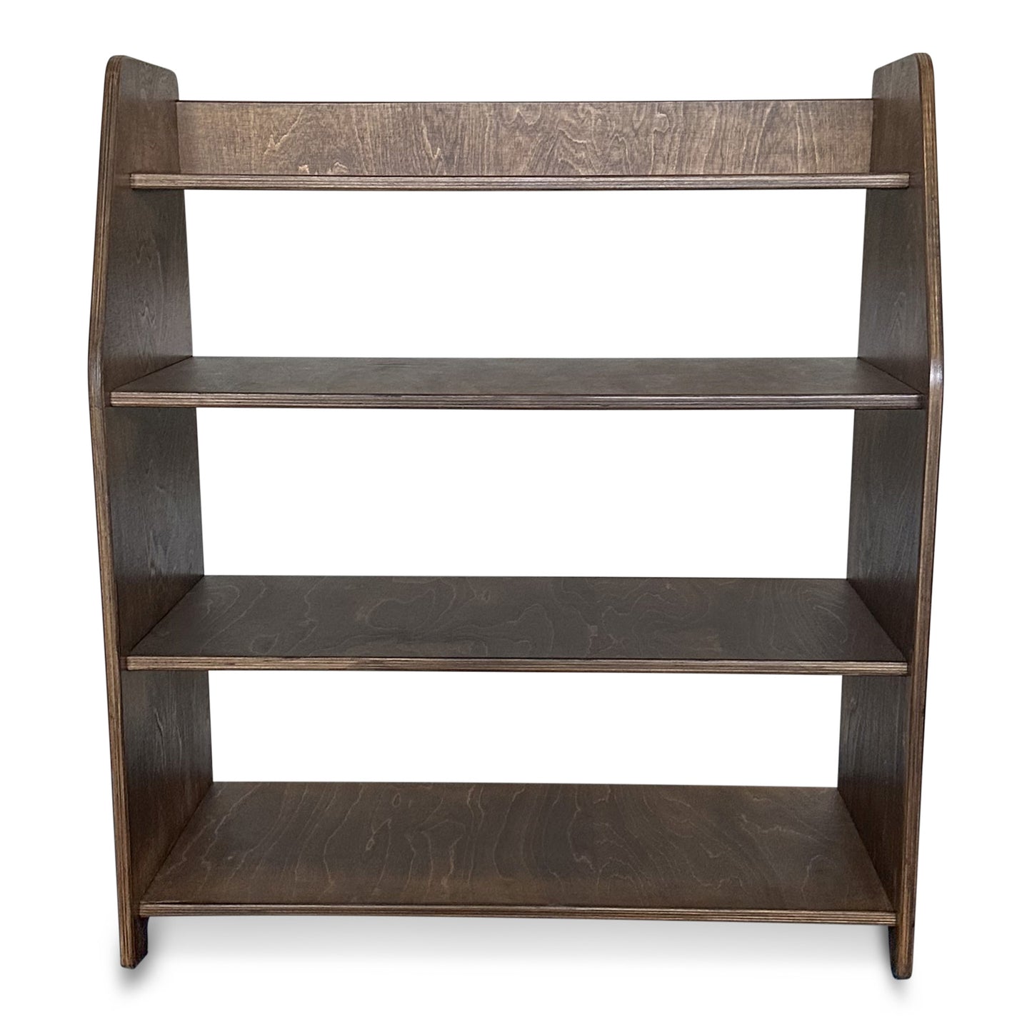Moodie Montessori speelmeubel, speelgoedkast | Kinderopbergmeubel 4 planken - wengé - toddie.nl ®