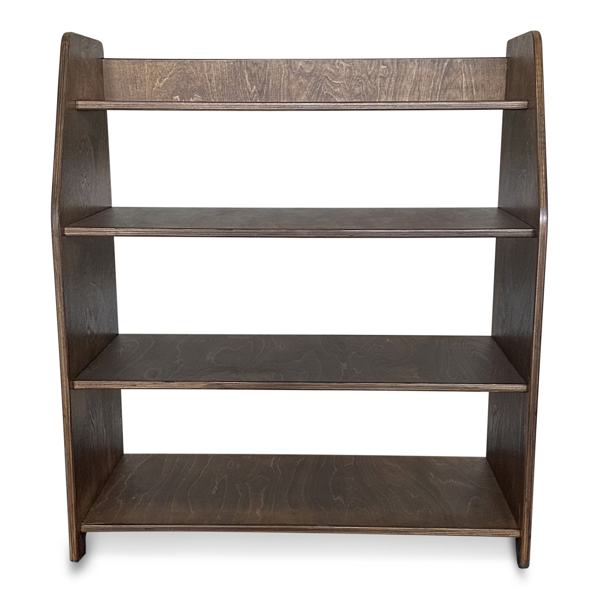 Moodie Montessori speelmeubel, speelgoedkast | Kinderopbergmeubel 4 planken - wengé - toddie.nl ®