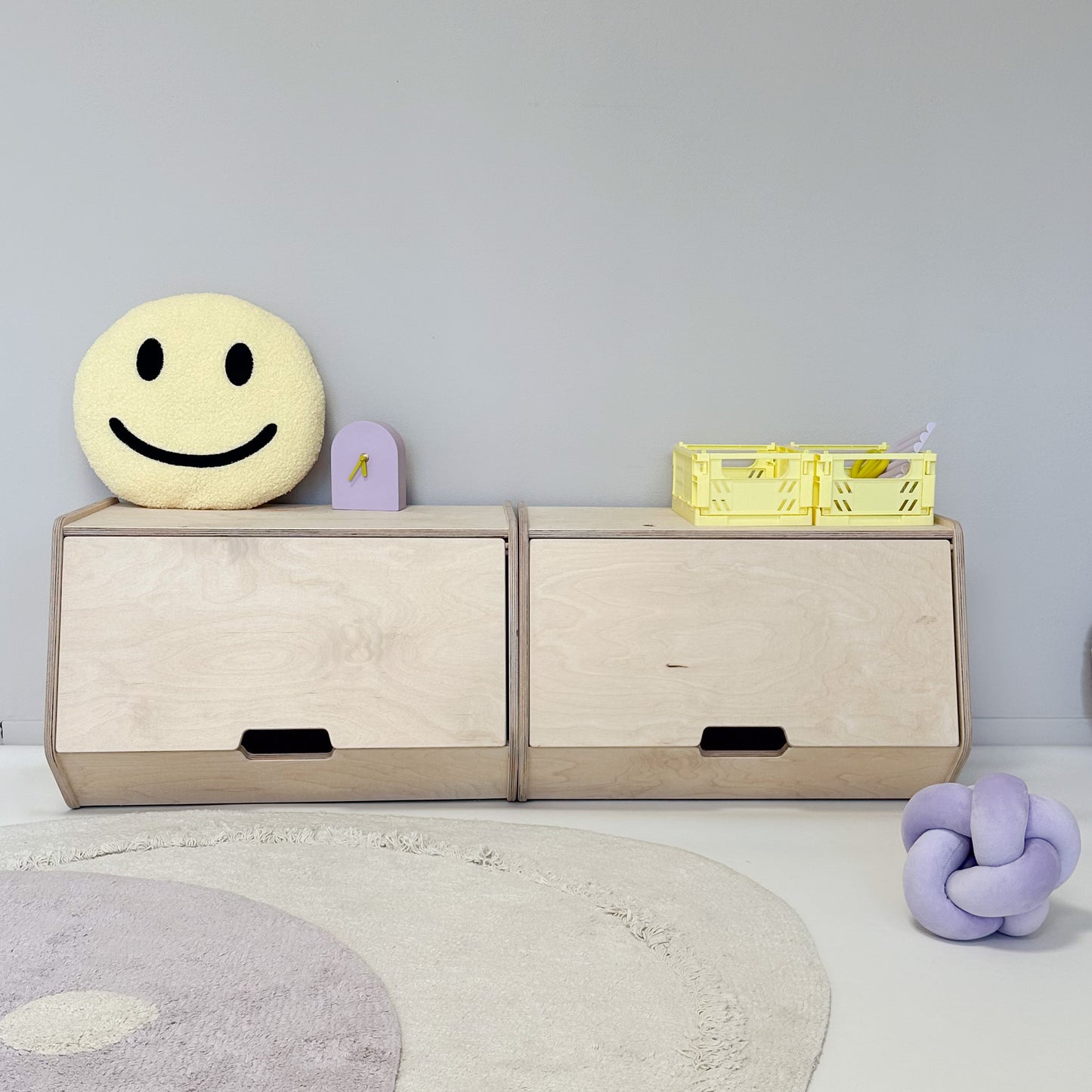 Stowie Stapelbare Opbergkist met Deksel - blank - toddie.nl ®