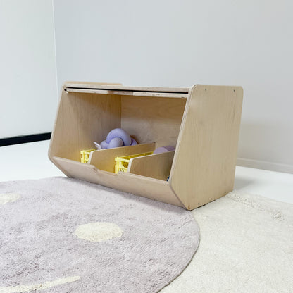 Stowie Stapelbare Opbergkist met Deksel - blank - toddie.nl ®