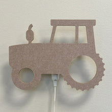 Væglampe i filt traktor sandbeige – lampe slukket