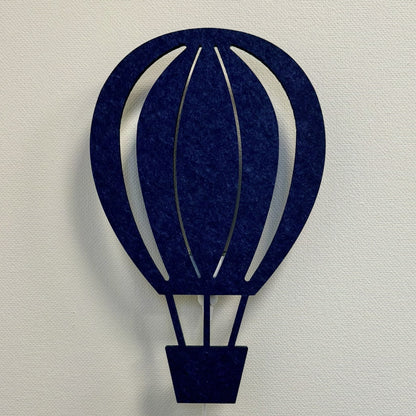 Væglampe i filt luftballon natblå – lampe slukket