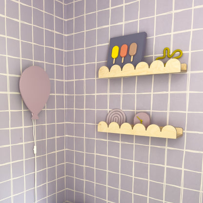Bubble Montessori boekenrek kinderkamer | 1 plank - blank - toddie.nl ®