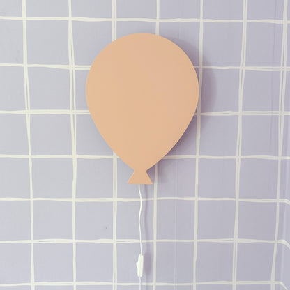 Houten wandlamp kinderkamer | Ballon - Peach - toddie.nl ®