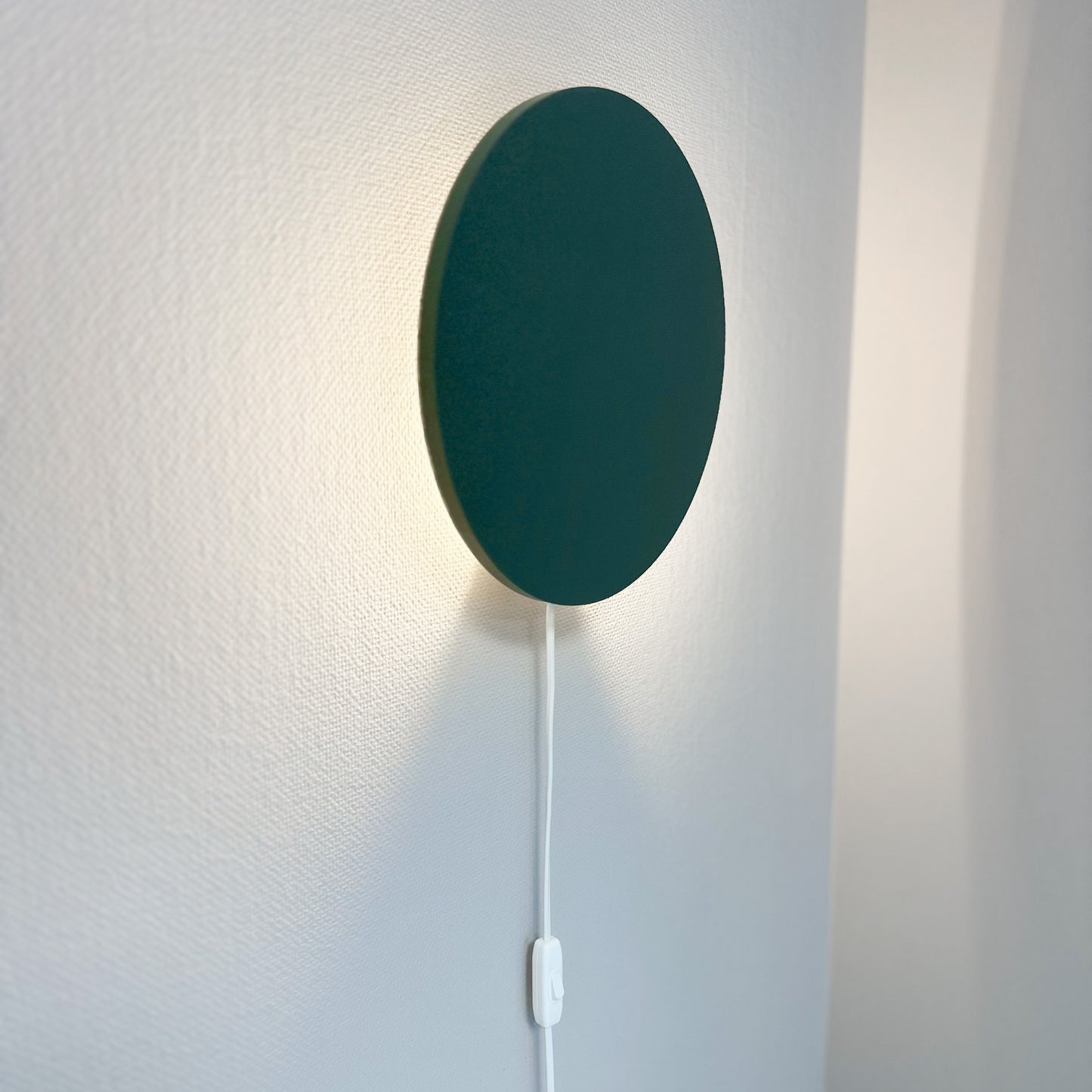 Houten wandlamp kinderkamer | cirkel groen - toddie.nl ®