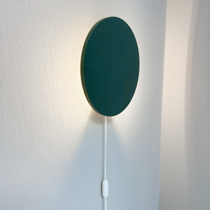 Houten wandlamp kinderkamer | cirkel groen - toddie.nl ®