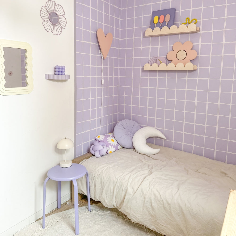 Houten wandlamp kinderkamer | Hart - peach - toddie.nl ®