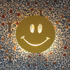 Houten wandlamp kinderkamer | Smiley - geel