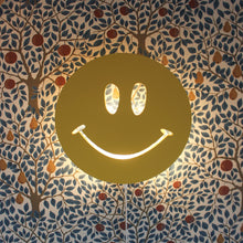 Houten wandlamp kinderkamer | Smiley - true joy yellow - toddie.nl ®