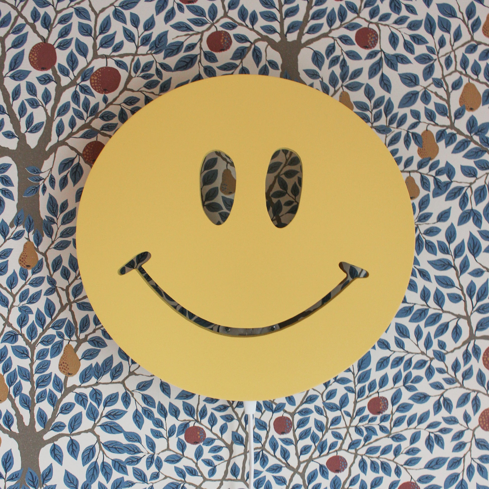 Houten wandlamp kinderkamer | Smiley - true joy yellow - toddie.nl ®