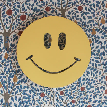 Houten wandlamp kinderkamer | Smiley - true joy yellow - toddie.nl ®