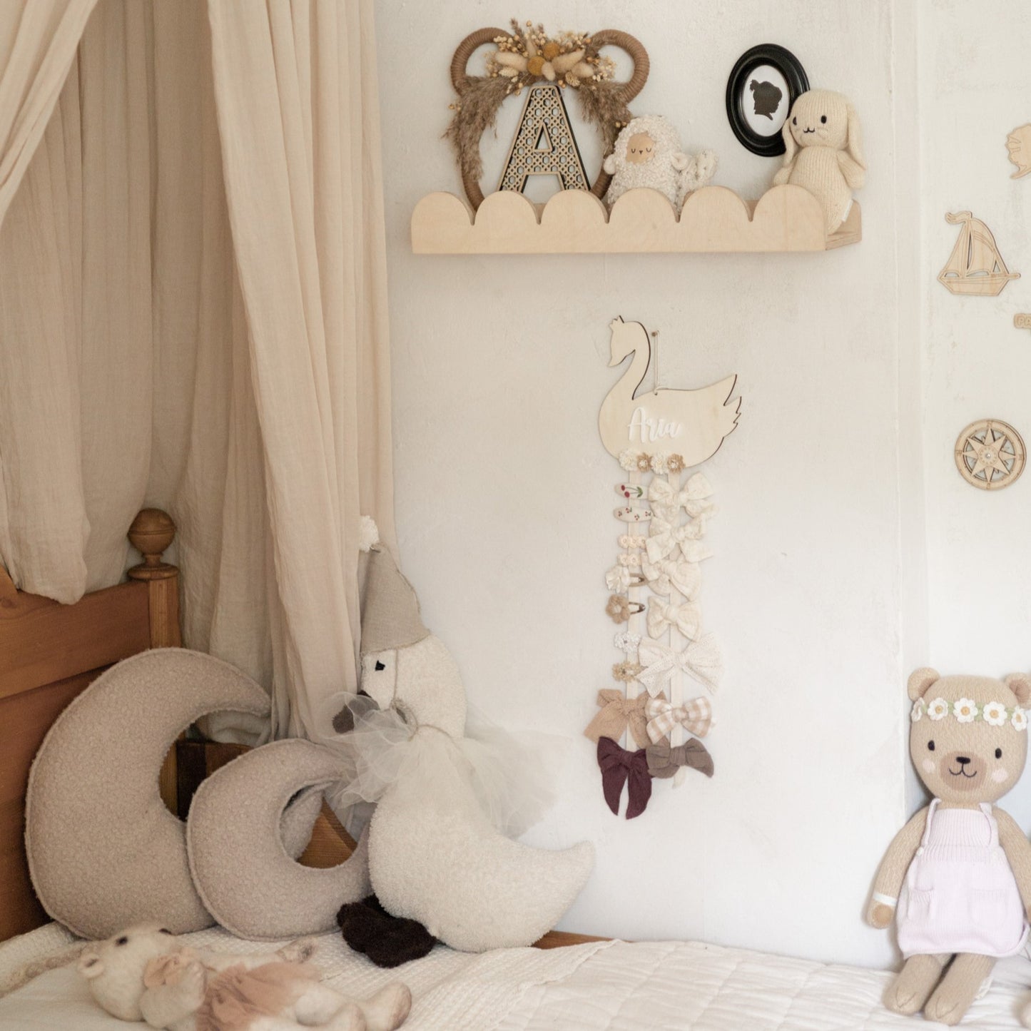 Bubble Montessori boekenrek kinderkamer | 1 plank - blank - toddie.nl ®