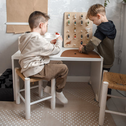 Houten wandbord kinderkamer | legobord - blank - toddie.nl ®