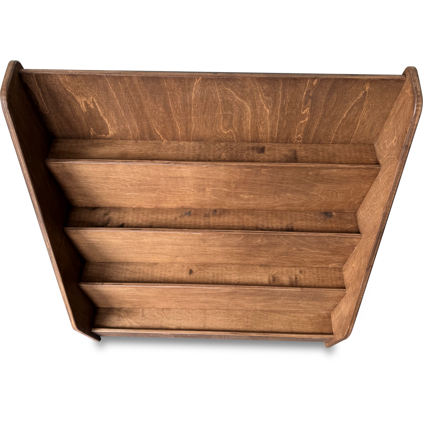 Moodie montessori boekenkast kinderkamer | 4 treden - wengé (walnut) - toddie.nl ®