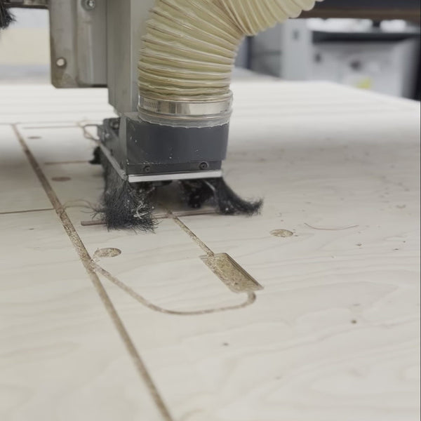 Novie montessori rond boekenrek kinderkamer | 3 planken - Wengé gebeitst