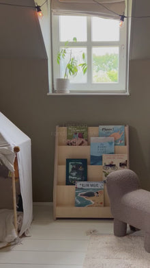 Moodie Montessori-bogreol til børneværelset | 4 trin – ubehandlet