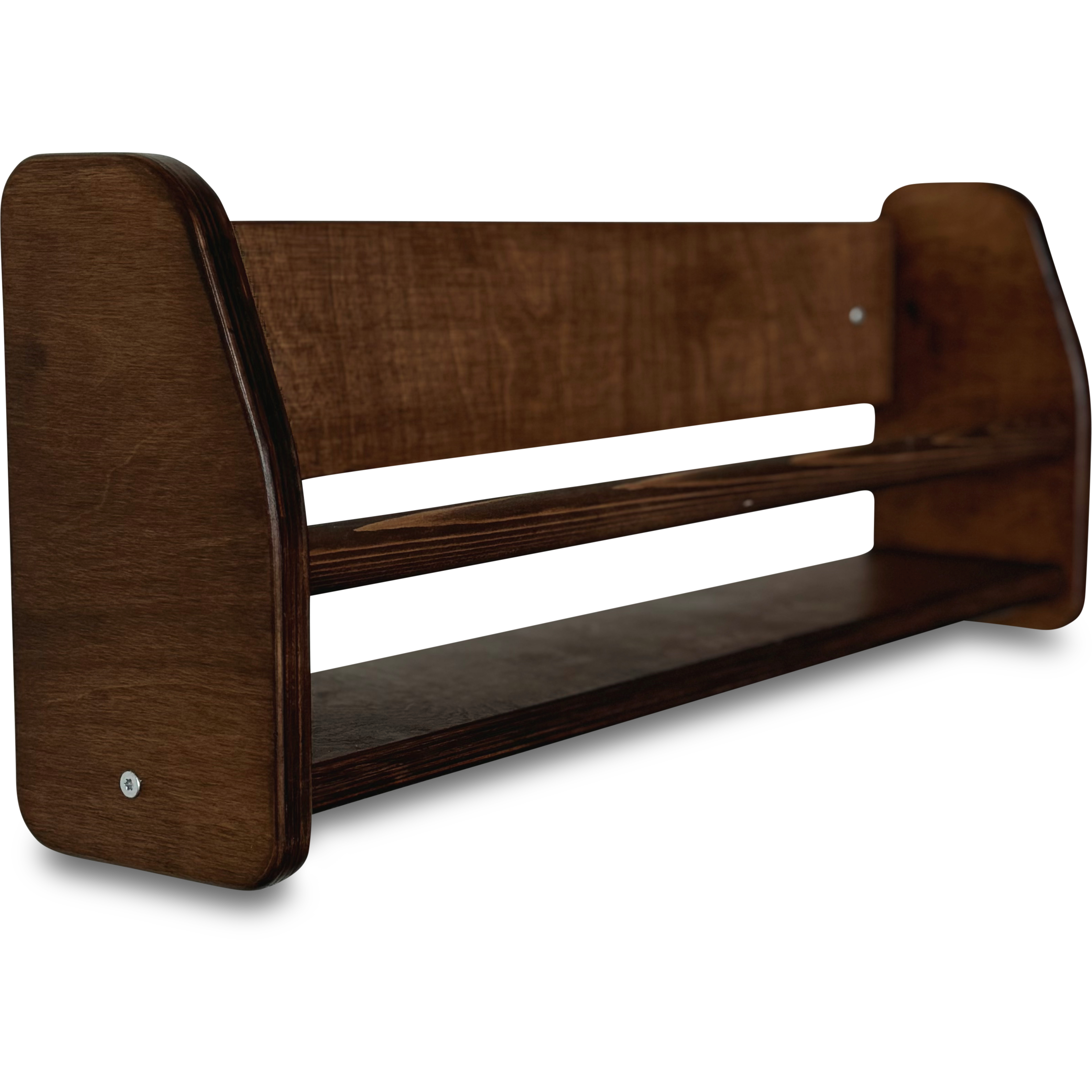 Shelfie montessori boekenrek kinderkamer | 1 plank - Wengé gebeitst - toddie.nl ®