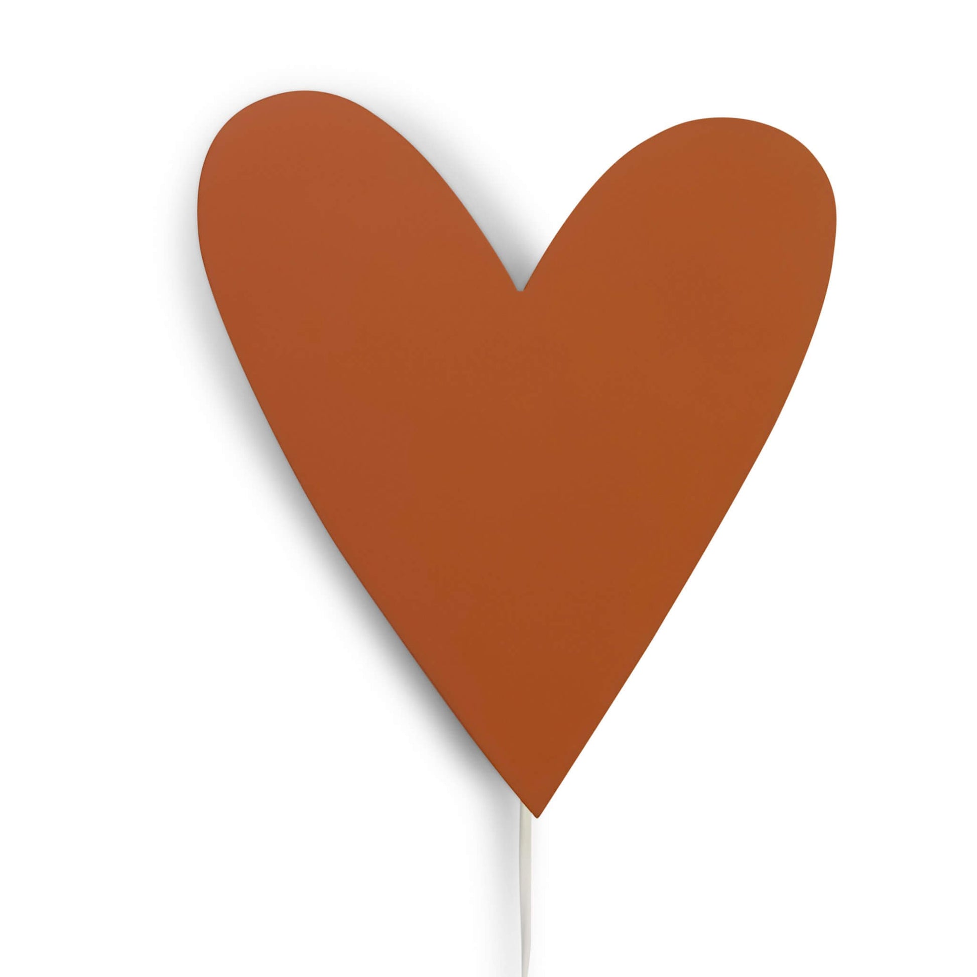 Houten wandlamp kinderkamer | Hart baksteen rood - toddie.nl